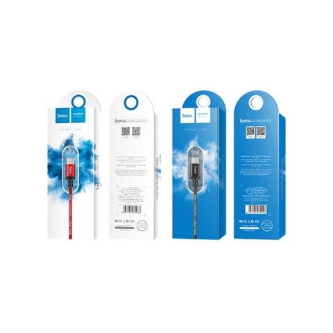 [SE28]Cáp sạc Hoco X14 Type C 2m đỏ đen