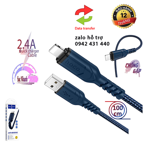 [SE18] Cáp sạc hoco X59 cho Iphone