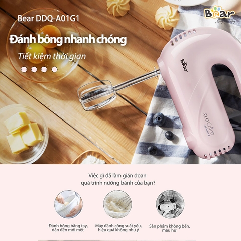 Máy đánh trứng Bear DDQ-A01G1