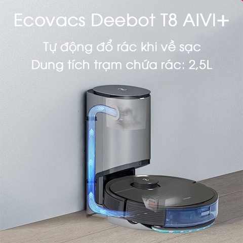 Robot Hút Bụi Ecovacs Deebot T8 Aivi Plus – Tự Đổ Rác