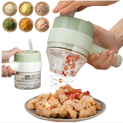 Cắt Rau Củ Quả Cầm Tay Đa Năng 4 Trong 1