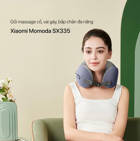 Gối massage cổ, vai gáy, bắp chân đa năng Momoda SX335