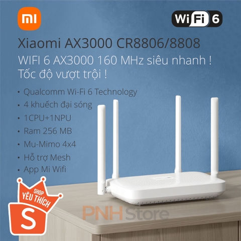 Router Wifi 6 Xiaomi AX3000 Nội Địa