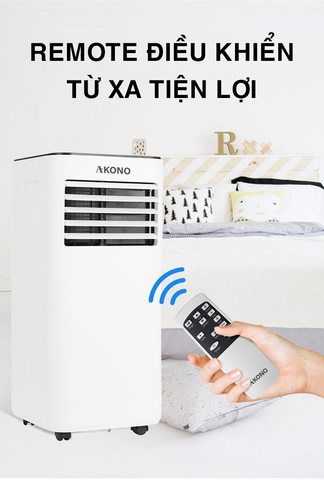 Điều hòa di động Akono 9000 BTU, kiêm máy hút ẩm