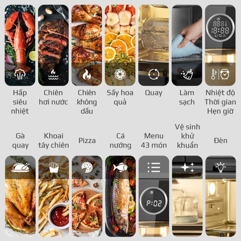 Nồi Chiên Hấp Đa Năng OLIVO SF16 PRO 2025
