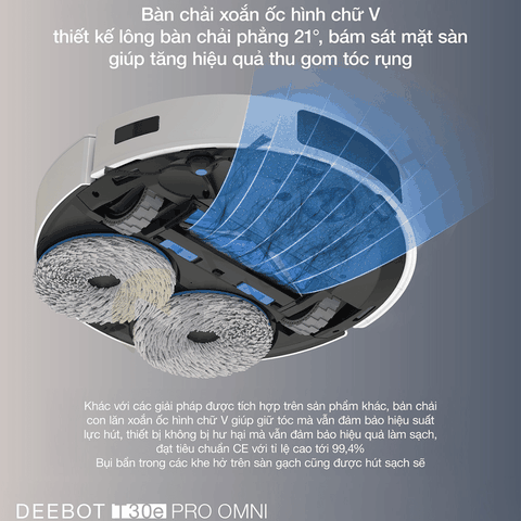 Robot hút bụi lau nhà Ecovacs Deebot T30e Pro Omni – Bản Quốc Tế