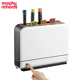 Bộ Dao Thớt Kháng Khuẩn Sử Dụng Tia UV 7 Món Morphy Richards MR1000 - Hàng Chính Hãng