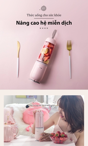 MÁY XAY CẦM TAY BEAR CHÍNH HÃNG LOẠI 2 CỐC