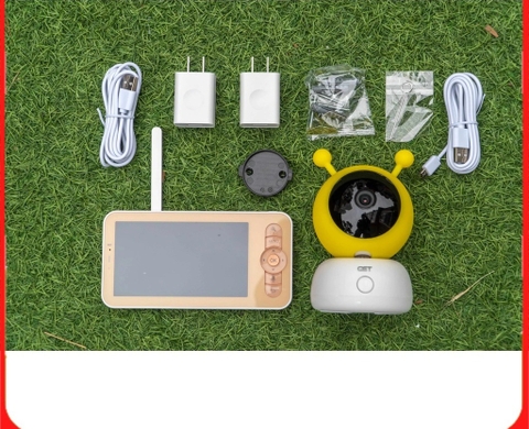 Camera ip baby monitor QCT 1080p kèm màn hình hiển thị