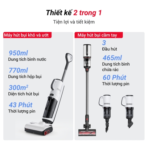 Máy hút bụi lau nhà Roborock Dyad Pro Combo