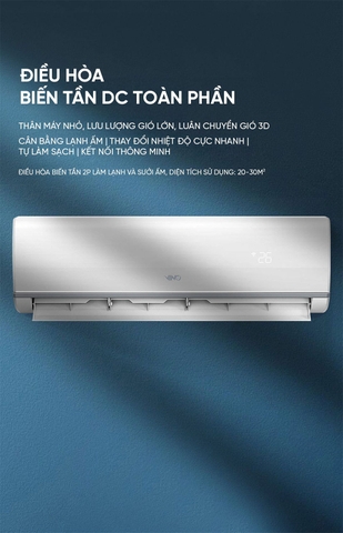 Điều hoà Thông Minh 2 chiều Xiaomi Vino 18000 BTU tiết kiệm điện KFR-50GW/V31AA1-N2