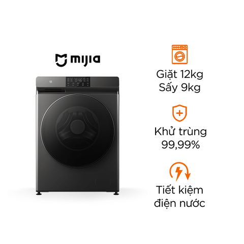 Máy giặt sấy Xiaomi Mijia MJ202 – Giặt 12kg, sấy 9kg, tiệt trùng 99,99%