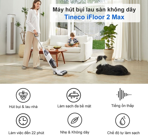 Máy hút bụi lau nhà cầm tay Tineco iFloor 2 Max