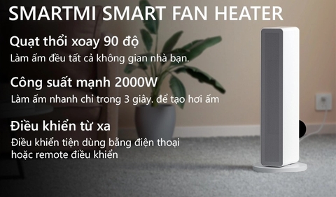 Máy quạt sưởi thông minh Smartmi Smart Fan Heater
