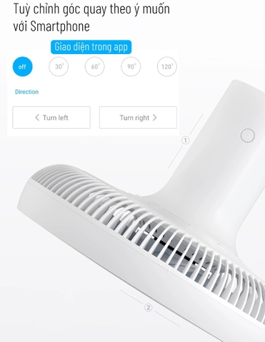 Quạt tích điện thông minh Xiaomi Mi Smart Fan Gen 3 - Bản Quốc Tế