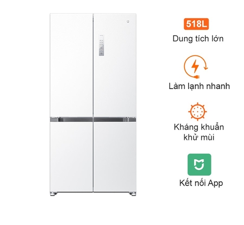 Tủ lạnh Xiaomi Mijia 518L – Thiết kế âm tường, có ngăn đông mềm