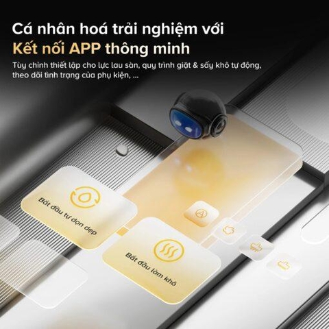 Roborock F25 ACE Combo gập nghiêng 180° hút bụi 5 trong 1