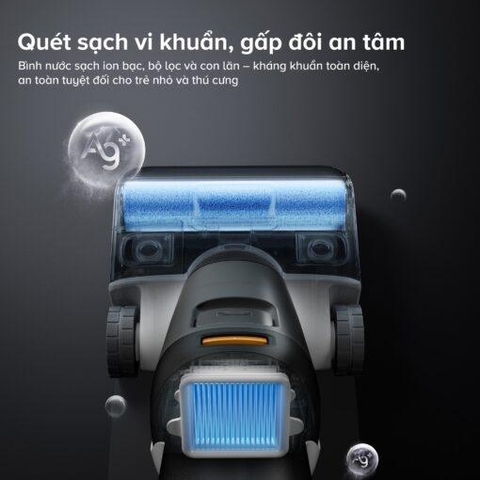 Roborock F25 ACE Combo gập nghiêng 180° hút bụi 5 trong 1