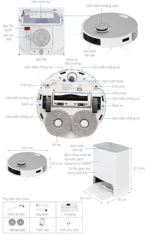 Robot Hút Bụi Lau Nhà Ecovacs Deebot T20 OMNI