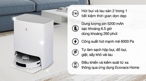 Robot Hút Bụi Lau Nhà Ecovacs Deebot T20 OMNI
