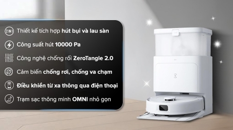 Robot hút bụi lau nhà Ecovacs Deebot N30 Pro Omni 2025