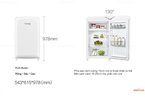 Tủ Lạnh Xiaomi Mijia MiniJ Retro 121L