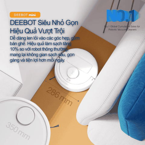 Robot hút bụi Ecovacs Deebot Mini