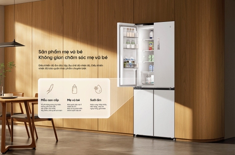 Tủ lạnh Xiaomi Mijia 508L siêu mỏng thiết kế âm tường