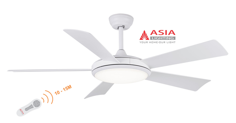 Quạt trần đèn cao cấp QT01-T - Trắng sang trọng
