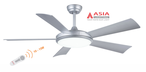 Quạt trần đèn cao cấp QT01-B - Bạc kiêu sa