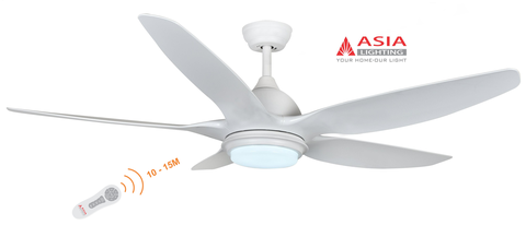 Quạt trần đèn cao cấp QT02-T - Trắng sang trọng