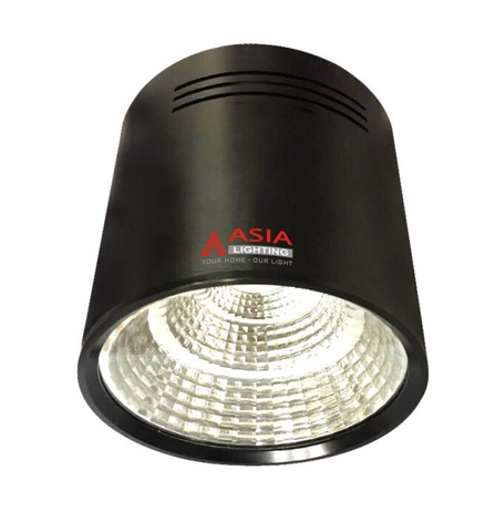 Đèn trần nổi tròn vỏ đen COB 10W