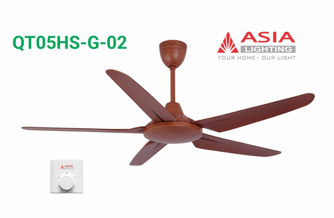 Quạt trần cao cấp QT06-G-02 - Gỗ tự nhiên