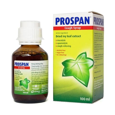 Thuốc ho Prospan 100ml - Điều Trị Viêm Phế Quản, Tiêu Đàm (Chai)