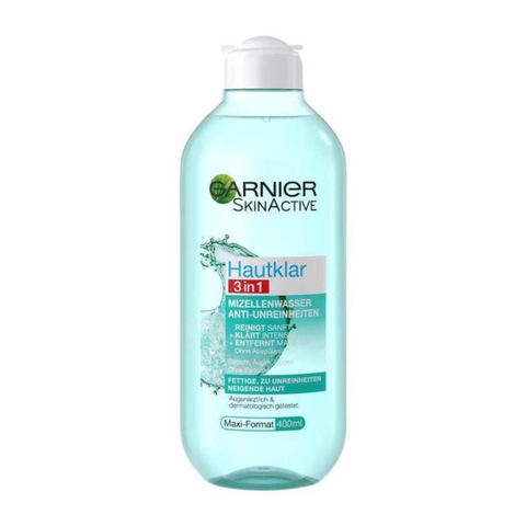 Nước tẩy trang GARNIER 400ml (Bản xanh nắp trắng)