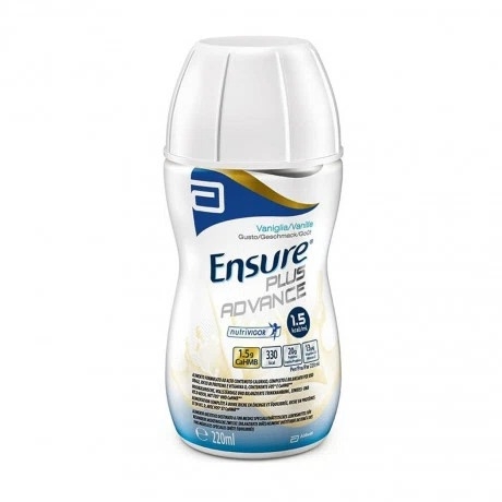 Thực phẩm dinh dưỡng y học hương Vani Abbott Ensure Plus Advance 220ml (Lốc 6 Chai)