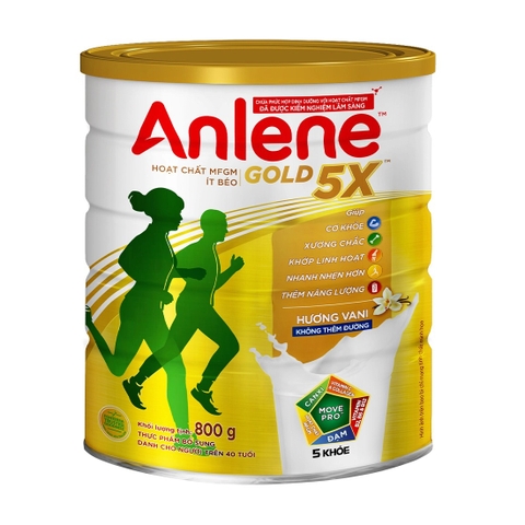 Sữa bột Anlene Gold 5X hương vani 800g
