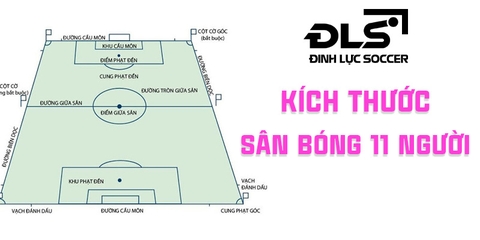 Kích thước sân bóng đá 11 người tiêu chuẩn FIFA
