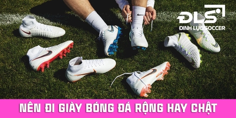 Giải đáp thắc mắc: Nên đi giày đá bóng rộng hay chật? 