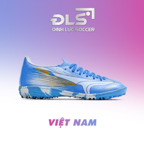 Giày Bóng Đá THE Việt Nam Alpha 3 Elite Xanh Trắng TF