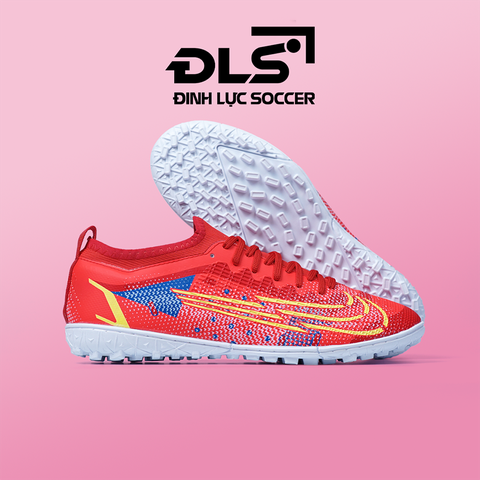 Giày Bóng Đá Việt Nam Vapor 14 Elite Cổ Cao Đỏ Đế Trắng TF