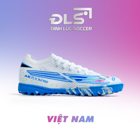 Giày Bóng Đá Việt Nam Vapor 16 Elite Trắng Xanh Vẩy Sơn TF