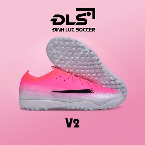 Giày Bóng Đá Mercurial Vapor 17 Elite Hồng Trắng Đế Đệm Loại 2 TF