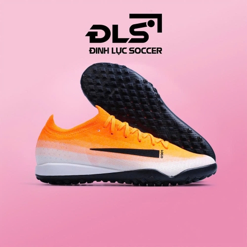 Giày Bóng Đá Mercurial Vapor 17 Elite Cam Trắng Vạch Đen Đế Đệm Loại Đẹp TF