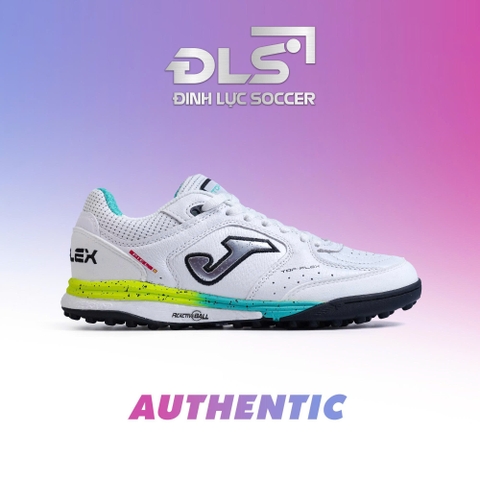 GIÀY BÓNG ĐÁ JOMA TOP FLEX REBOUND TF - TRẮNG/XANH/VÀNG