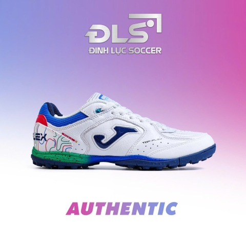 GIÀY BÓNG ĐÁ JOMA TOP FLEX TF - TRẮNG/XANH DƯƠNG