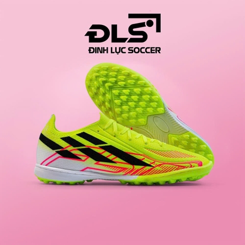 Giày Bóng Đá Việt Nam Winbro F50 Lưỡi Gà Liền Hyperfast Vàng Chanh Bản Vải Dệt TF