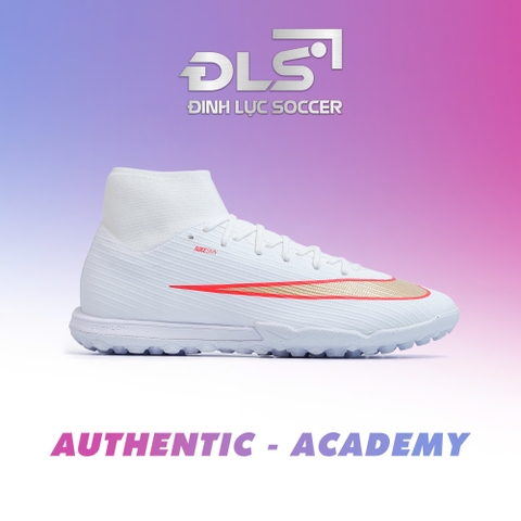 GIÀY BÓNG ĐÁ NIKE MERCURIAL SUPERFLY 11 ACADEMYT TF - IO1494-100 - TRẮNG/VÀNG