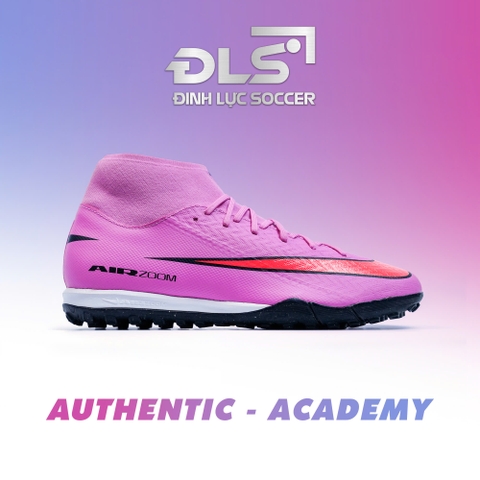 GIÀY BÓNG ĐÁ ZOOM MERCURIAL SUPERFLY 10 ACADEMY TF - FQ8331-600 - HỒNG TÍM/CAM