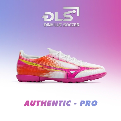 GIÀY BÓNG ĐÁ MIZUNO α III PRO AS TF - P1GD266464 - TRẮNG/HỒNG